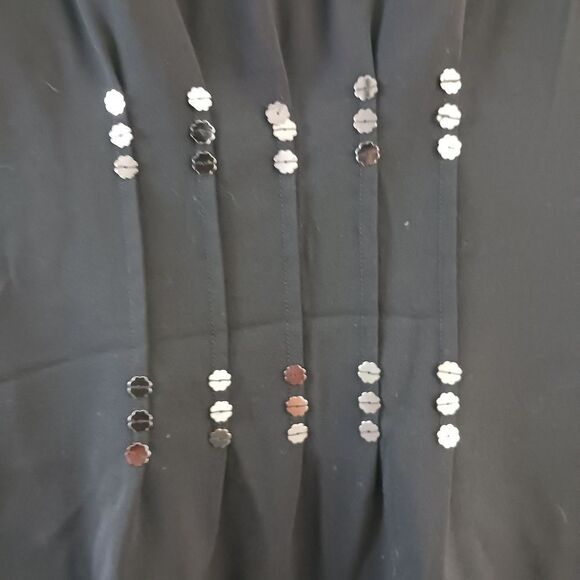 Moschino Black Wool Cocktail Dress with Sequin Detail size 4 - Picture 6 of 7